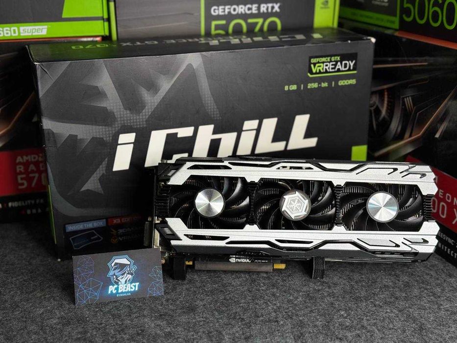 Відеокарта Inno3D iChill GTX 1070 X3 8GB GDDR5 | МАГАЗИН | Гарантія 90 днів