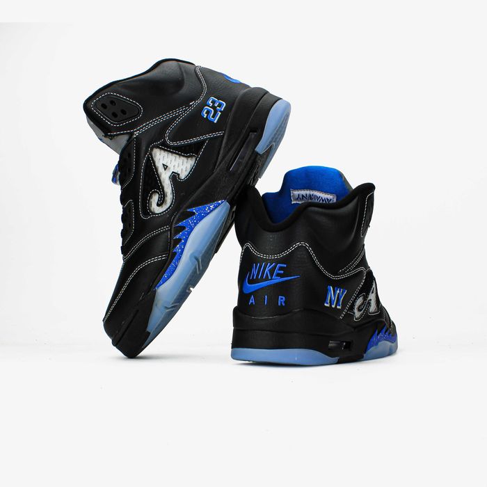 Мужские кроссовки Nike Air Jordan 5 Retro OG Black Metallic Reimagined