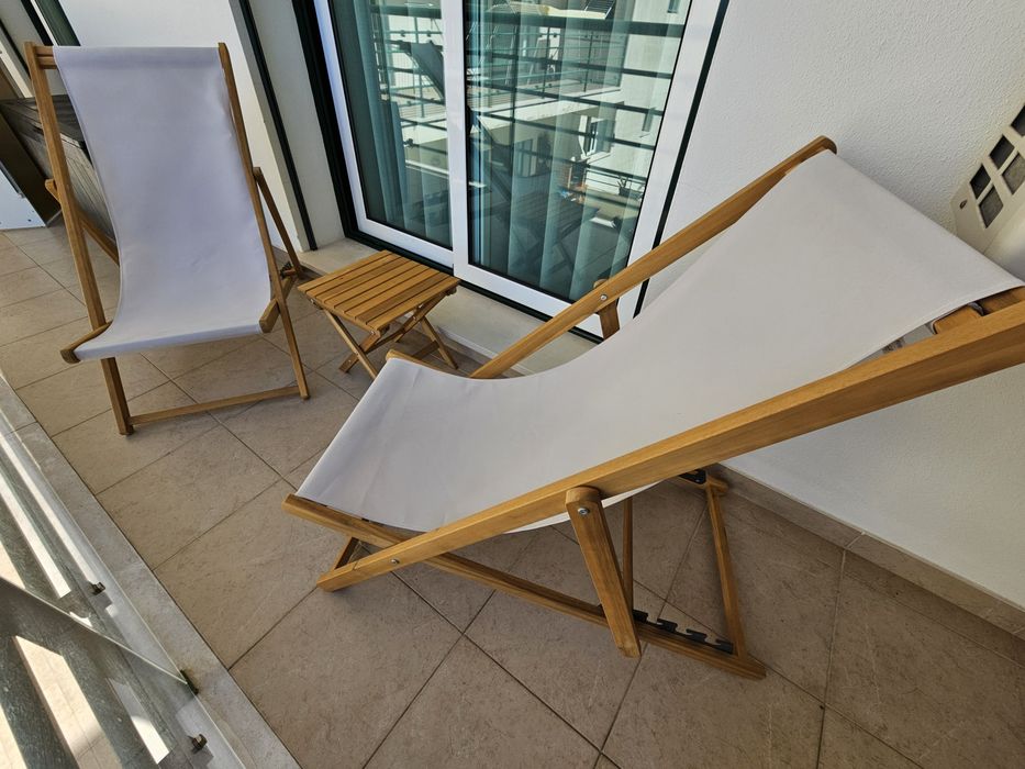 Conjunto 2 cadeiras jardim + mesa