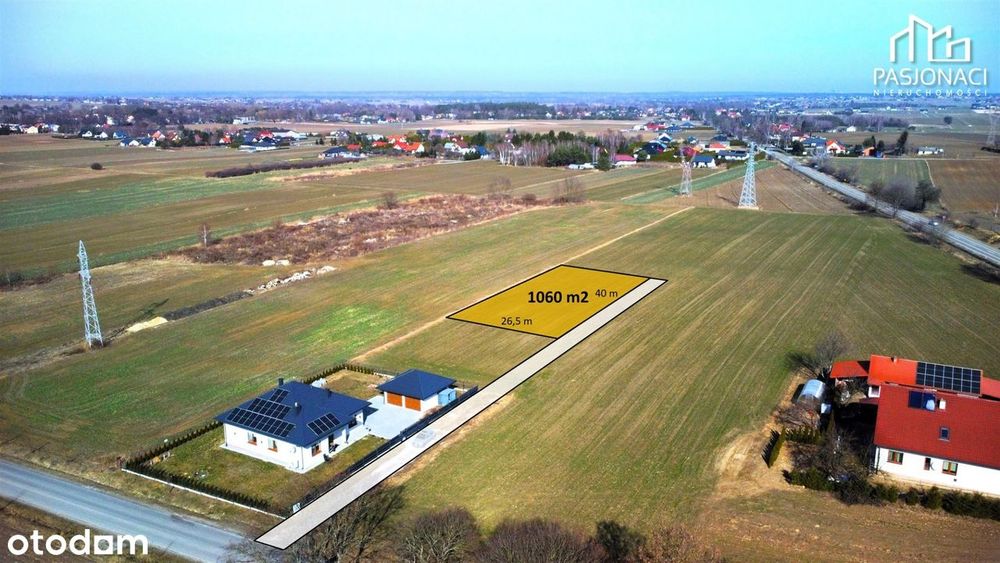 Działka budowlana 1060 m2 - Żabia Wola