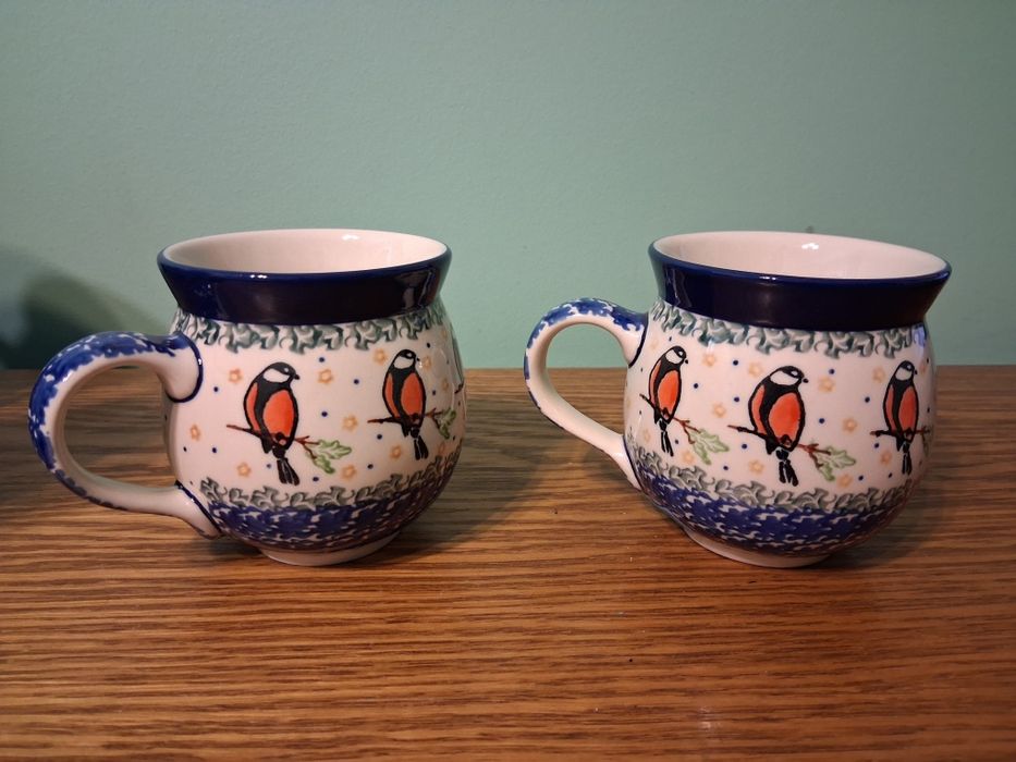 2 kubki czeskie 350ml GAT1 Ceramika Artystyczna Boleslawiec