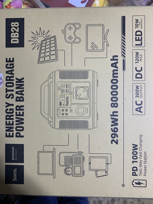 Зарядна станція HOCO DB28 300W блекаут