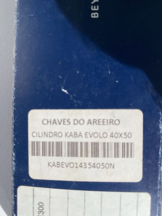 Fechadura nova Kaba Cilindro Evolo 40x50