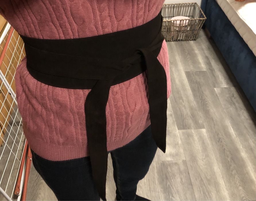 Pasek skórzany damski