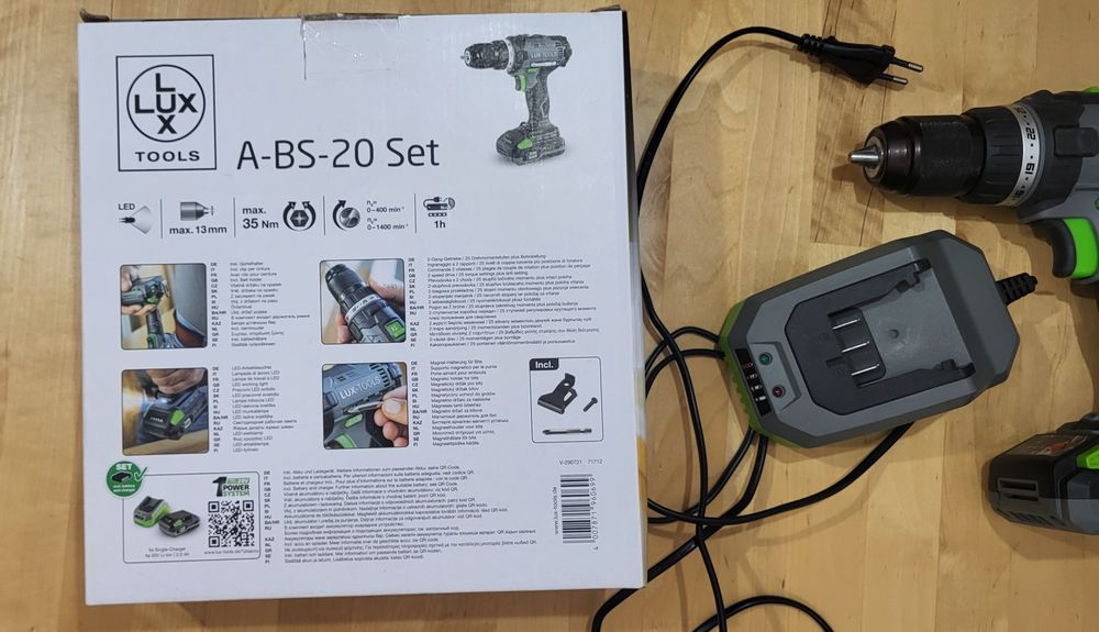 Акумуляторний шуруповерт LUX-TOOLS A-BS-20 Set