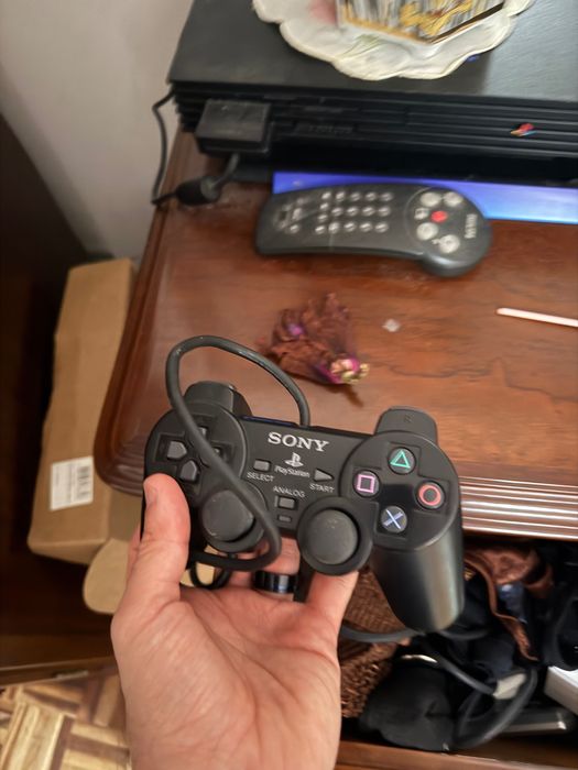 Ps2 playstation 2 jogos consola usada 2 controlos