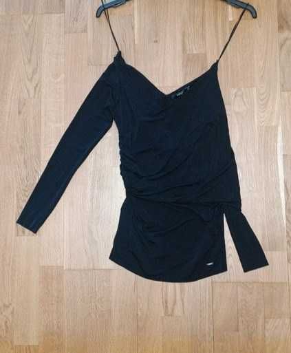 Elegancka czarna bluzka - Simple - XS