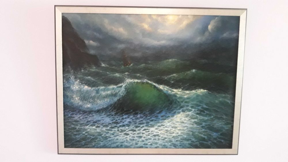 Картина в стиле маринистов, масло, 2012г