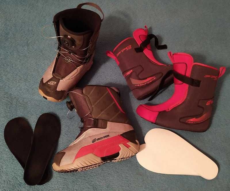 Buty snowbordowe Crazy Creek, BOA lekkie, rozmiar EU 37
