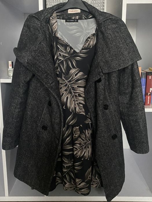 Płaszcz jesień zima  2023 Camisu M 38 szlafrokowy płaszcz