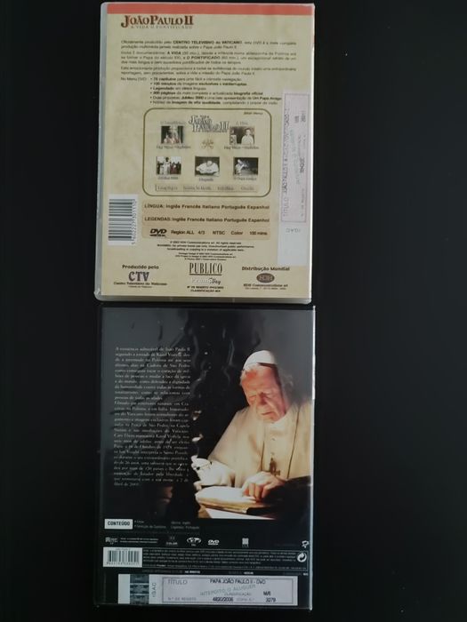 DVDs Papa João Paulo II