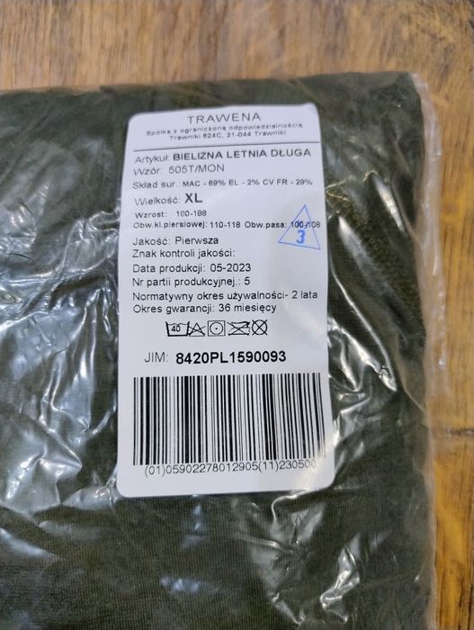 Sprzedam wojskową bieliznę letnią.