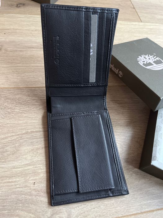Portfel męski Timberland skóra naturalna kolor czarny