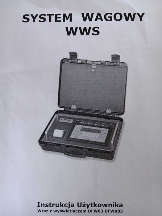 Waga. Przenośny zestaw wagowy WWS