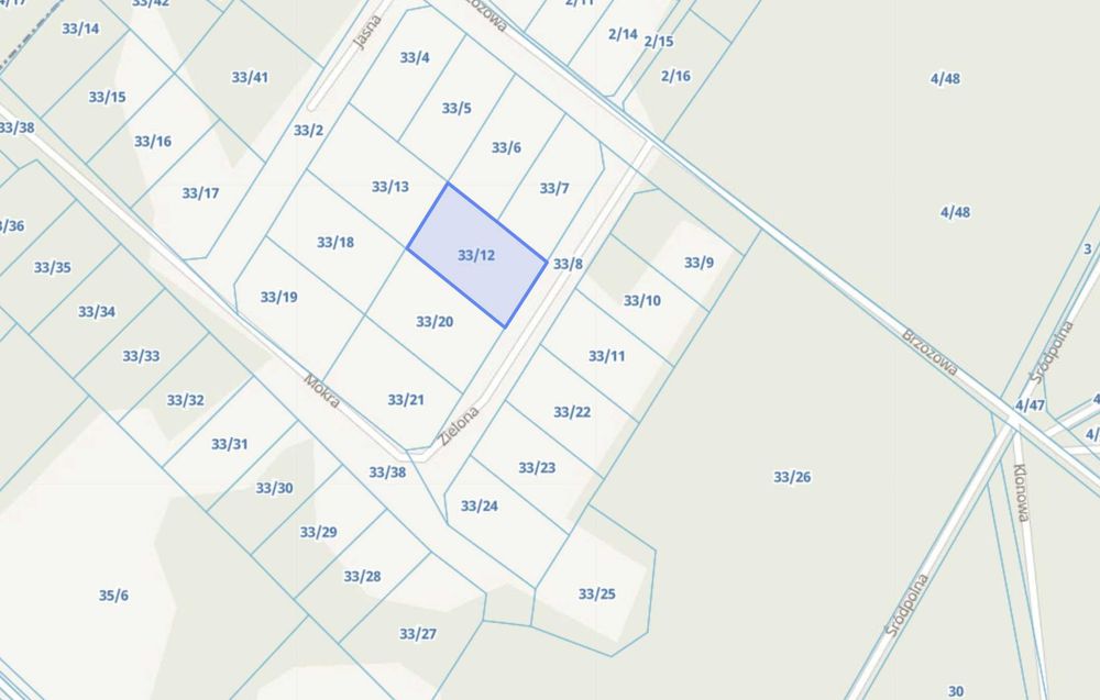 Siestrzeń g. Żabia Wola Działka z projektem domu - Widok 3