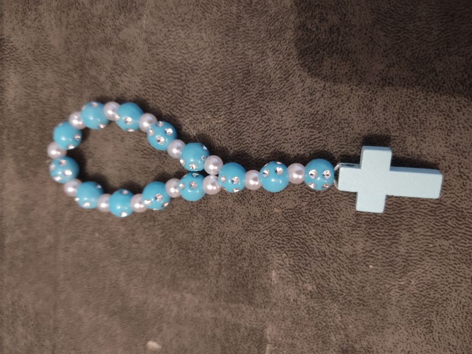 Mini terço para lembrancinha