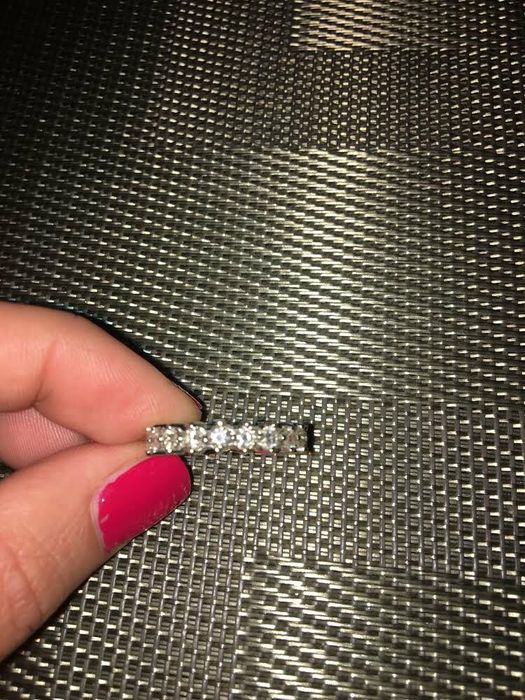 Кольцо с бриллиантами дорожка