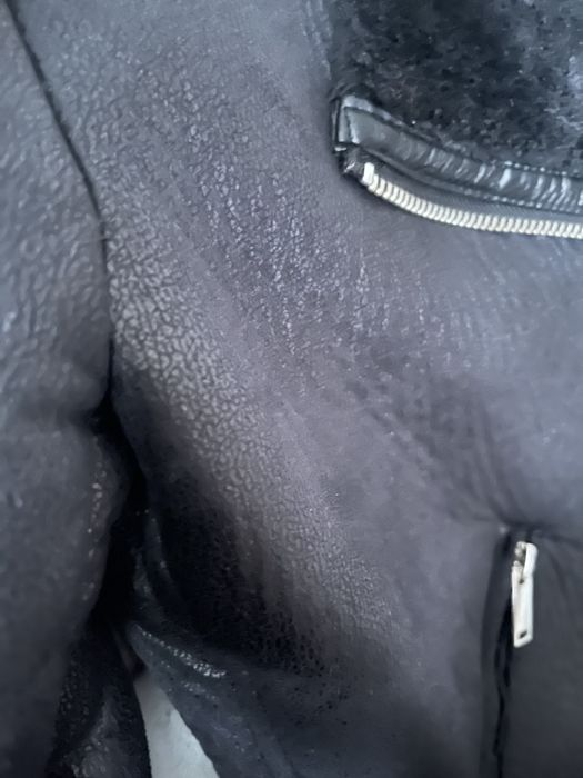 Дубленка куртка Zara текстиль иск.мех