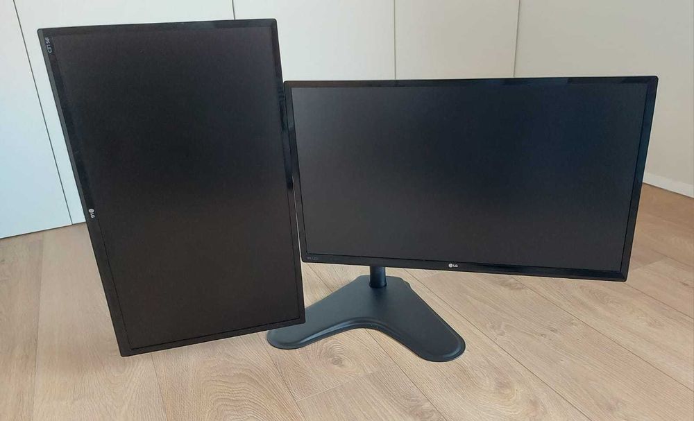 Monitor Duplo 24'' FullHD LG 24MP59G-P IPS com suport Ewent EW1536