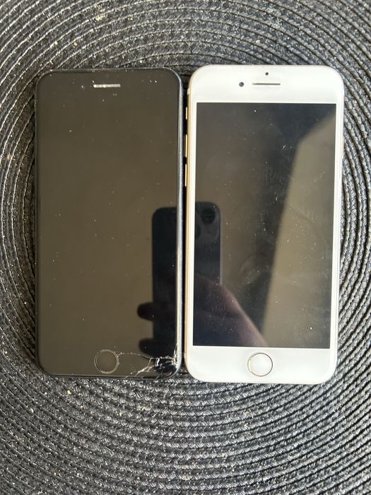 telefony  dwa ip 7 jeden czarny drugi zloty