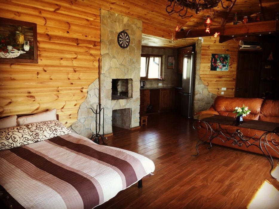 Дом в лесу на озере с камином под Киевом. Всегда есть свет и интернет.