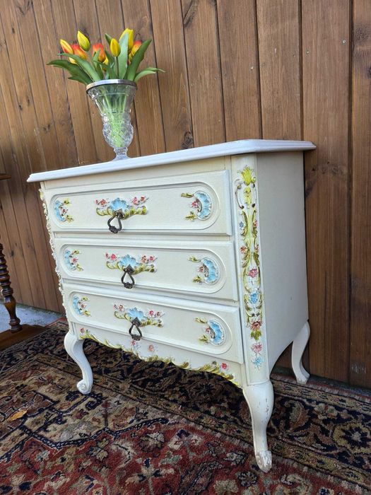 Komoda Ludwik 3 szuflady 70 cm jasna pastelowa #2287 Stylowy Węgrów