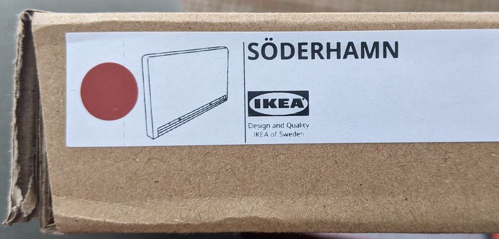 Ikea SÖDERHAMN Pokrycie 3-os. + 2x podłokietnik, Tonerud czerwony