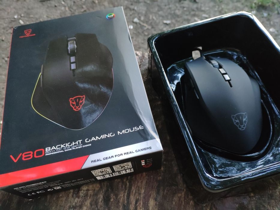 Компьютерная мышь Motospeed V80 игровая с подсветкой RGB