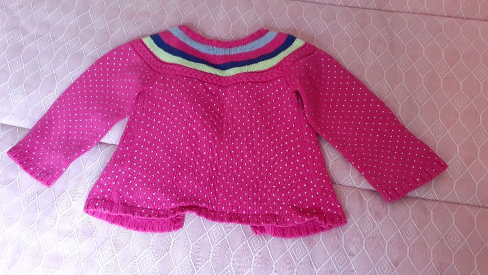 Casaco malha tamanho 12 meses e casaco 24 meses