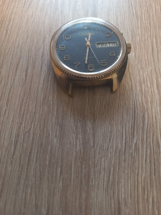 Часы Слава, часы ссср, часы позолота,