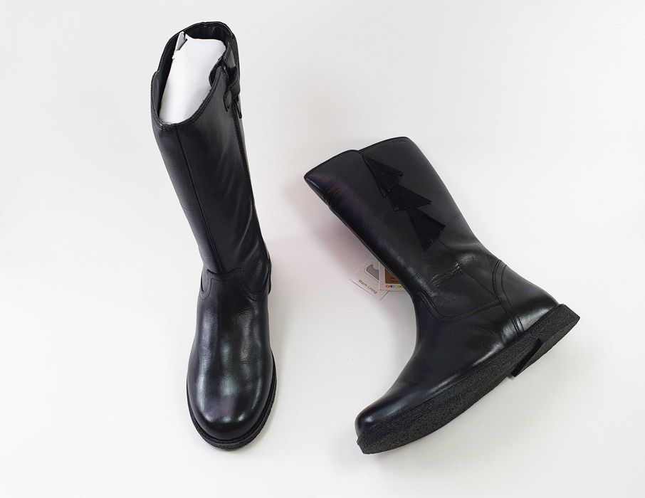 Женские сапоги GEOX J SHAWNTEL G.C 37 23.5 см 5 US черные