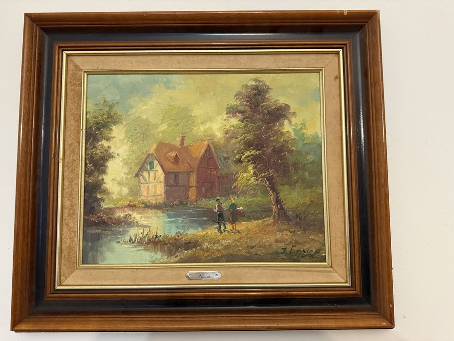 Quadro pintado a oleo