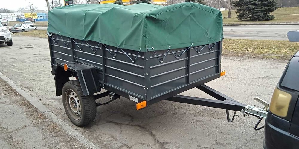 Прицеп причіп ПА 2000 до легкового авто з виробництва.
