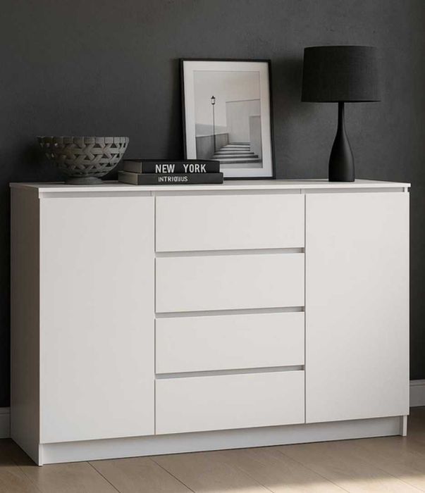 Новий Бруклін комод ш 1384 г400 в986 2д4ш колір білий