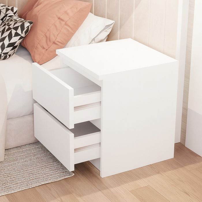 Тумба без ручек с двумя ящиками