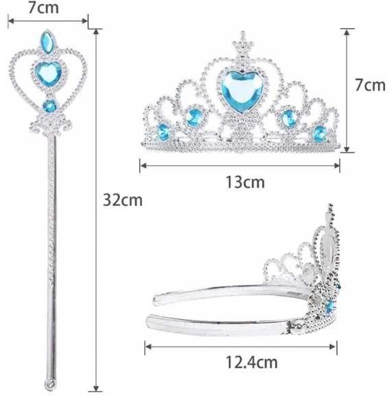 Suknia Sukienka Elza z Krainy Lodu Przebranie Elsa Frozen Kostium