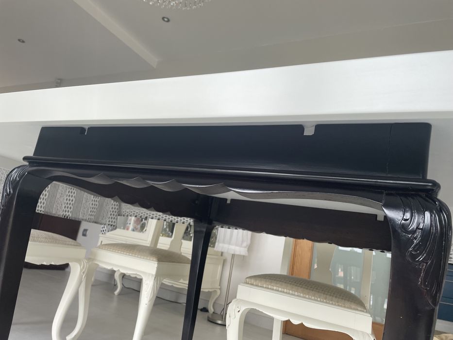 Mesa madeira tampo branco