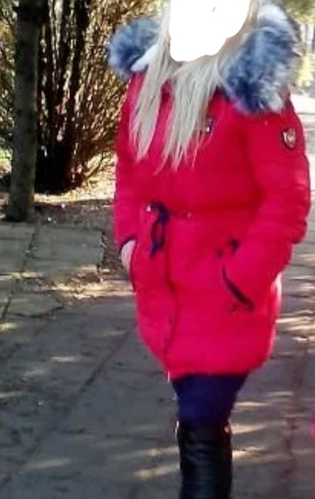 Продам пуховик парка б/у