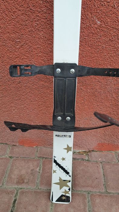 Narty dziecięce na rzepy białe