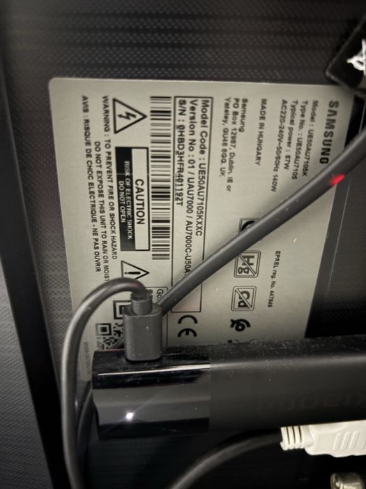TV Samsung 4K 50’’ UE50AU7105K