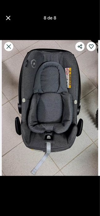 Duo Bebeconfort + base isofix + cadeira auto Bebeconfort