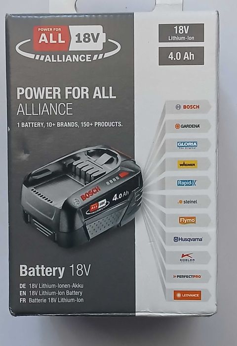 Akumulator Bosch 18V 4Ah Power4All* nowy i oryginal