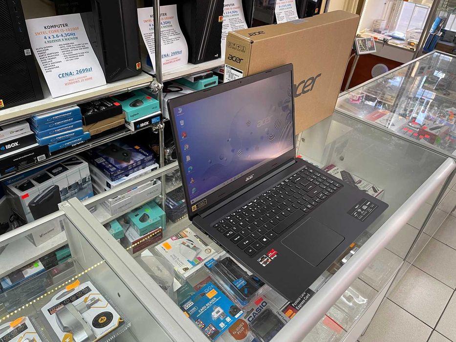 nowy Laptop ACER A315-23 Ryz 3 3250U 20GB SSD256 Win10