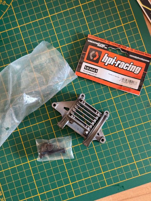 HPI racing electric motor mount 1/8 scale vorza flux