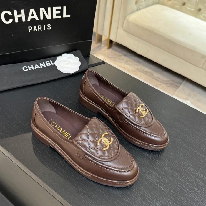 Mokasyny Chanel Brown Leather