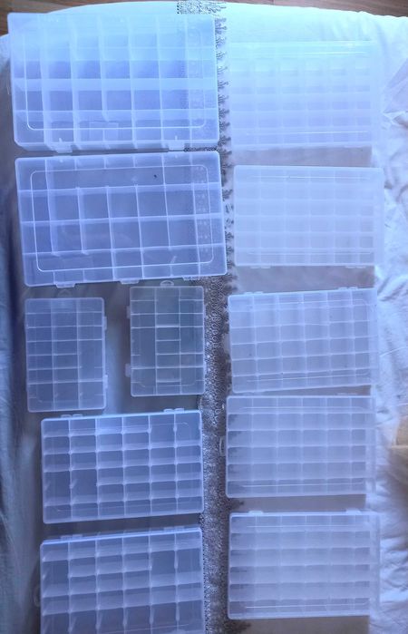 Caixas de organizaçao pequena bijuteria/costura