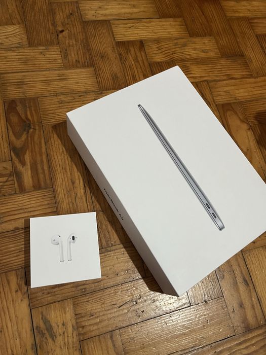 caixa macbook air m1 e caixa airpods