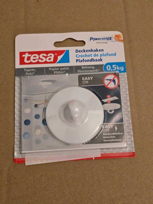 samoprzylepny haczyk sufitowy tesa® Powerstrips,