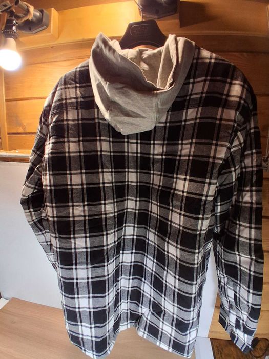 P134 Gruba Kurtka Koszula Flanelowa Kaptur MAGCOMSEN Męska 3XL Nowa