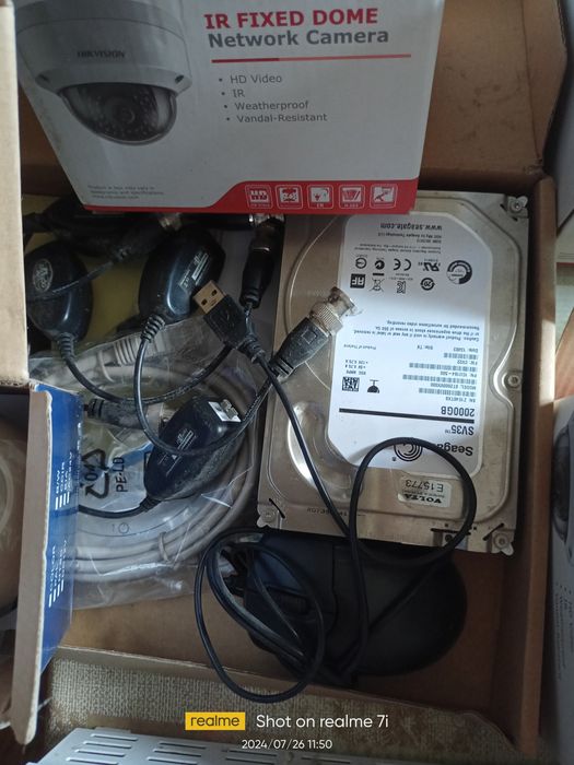 Kamery 4szt. zestaw hikvision 4